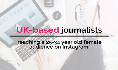 UK-based journalists reaching a 25-34 year old female audience